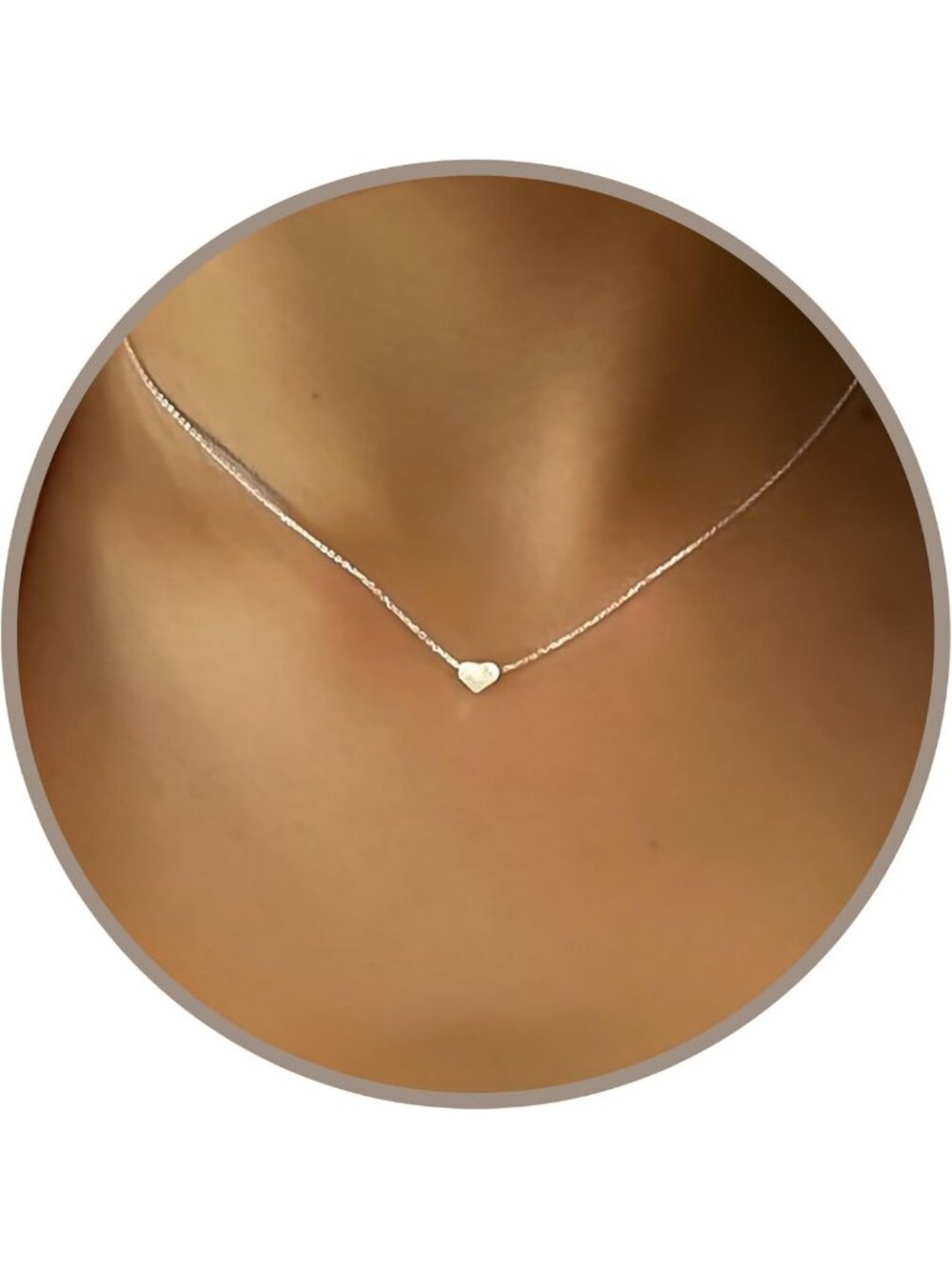 Dainty Silver Heart Necklace for Women | Elegant Jewelry Gift for Her